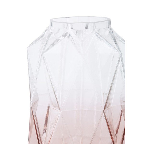 Różowy szklany wazon (wysokość 28 cm) Brice – Premier Housewares-image-2