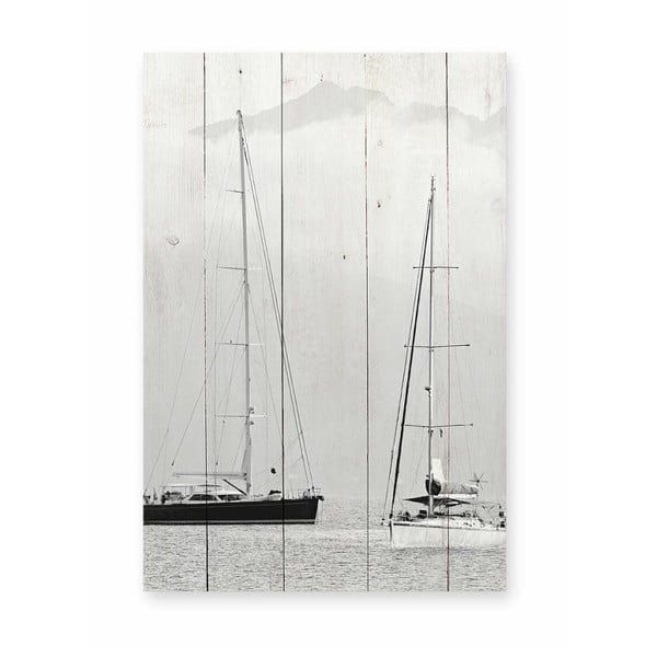 Tablica ścienna z drewna sosnowego Really Nice Things Nautica Fotografia, 40x60 cm