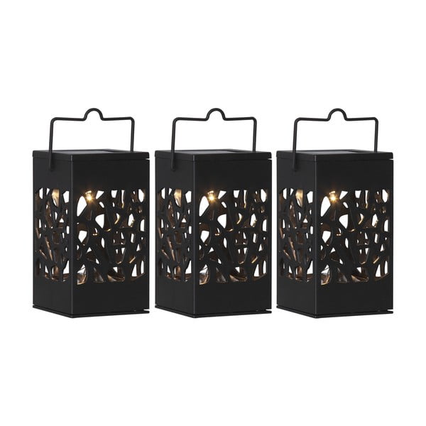 Zestaw 3 wiszących lampionów solarnych LED Star Trading Izola, wys. 11 cm