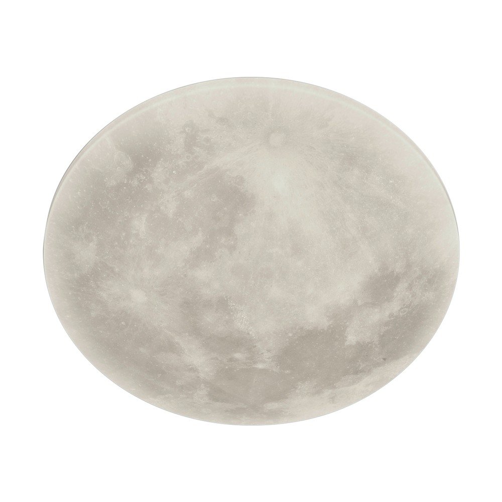 Jasnoszara dziecięca lampa sufitowa LED z kloszem ze szkła akrylowego ø 40 cm Lunar – Trio