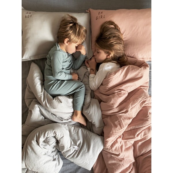 Jasnoszary bawełniany koc dziecięcy 80x100 cm – Malomi Kids-image-1