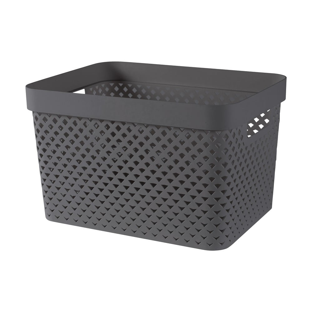 Ciemnoszary plastikowy pojemnik 35,5x26x22 cm Pure – Curver