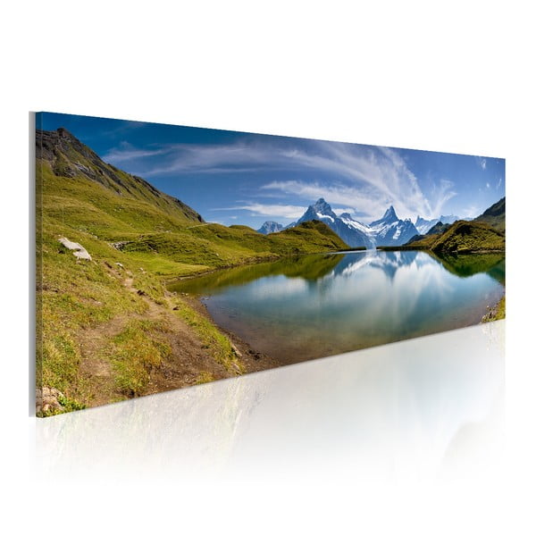 Obraz na płótnie Artgeist Mountain Lake, 120x40 cm