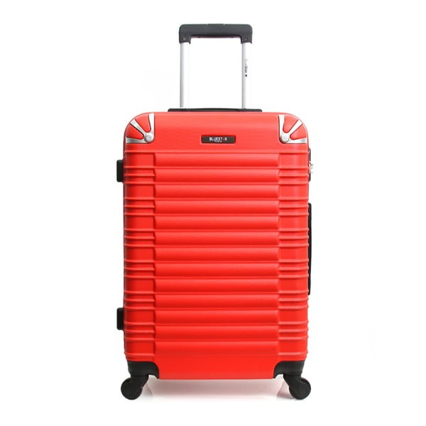 Czerwona walizka podróżna na kółkach Blue Star Lima, 31 l