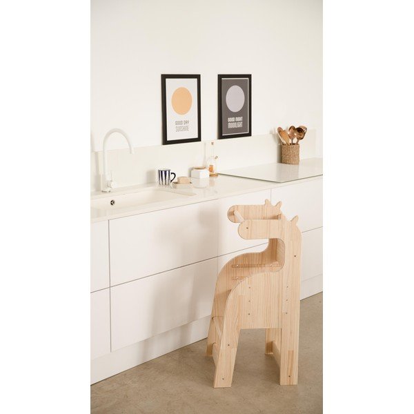 Dziecięce krzesło z litej sosny Little Nice Things Giraffe-image-1