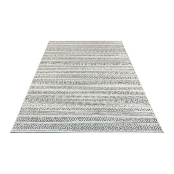 Kremowo-niebieski dywan odpowiedni na zewnątrz Elle Decoration Bloom Torcy, 200x290 cm-image-2