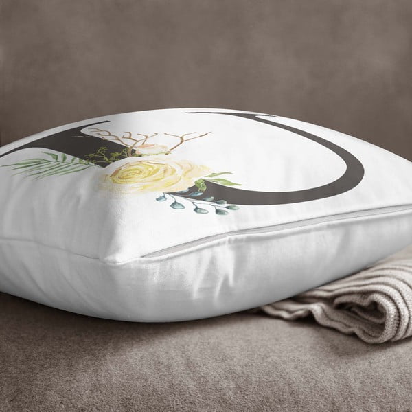 Poszewka na poduszkę Minimalist Cushion Covers Floral Alphabet U, 45x45 cm