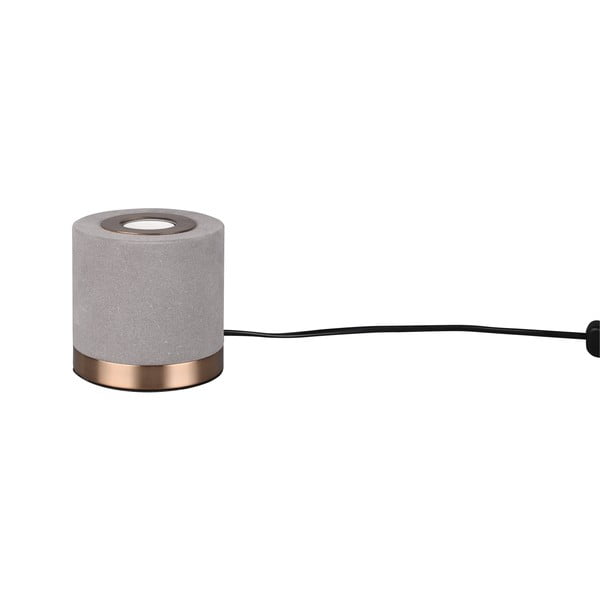 Szara aksamitna lampa stołowa (wysokość 11 cm) Judy – Reality-image-3