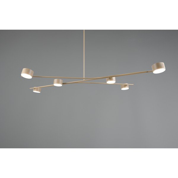 Beżowa metalowa lampa wisząca Coda – Trio Select-image-2