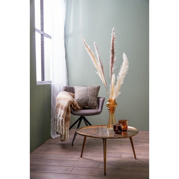 Metalowy okrągły stolik w kolorze brązu ø 67,5 cm Babina – Light & Living-image-1