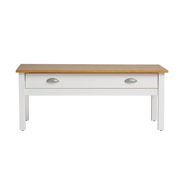 Biały stolik z litego drewna sosnowego Marckeric Jade