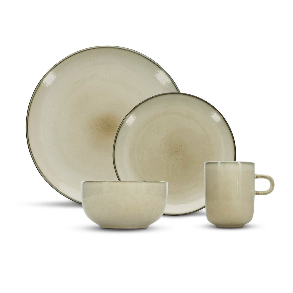 Kamionkowy zestaw talerzy 16 szt. dla 4 osób Meridian – Salt&Pepper