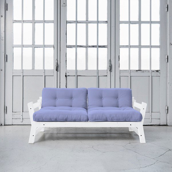 Sofa rozkładana Karup Step White/Blue Breeze-image-1