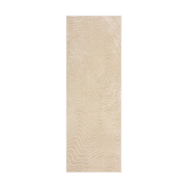 Beżowy wełniany chodnik 80x230 cm Channel – Flair Rugs