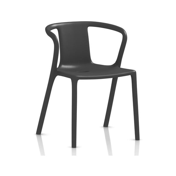 Antracytowe krzesło z podłokietnikami Magis Air