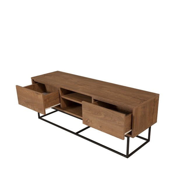 Szafka pod TV w dekorze orzecha 140x50 cm Rodez – Kalune Design-image-2