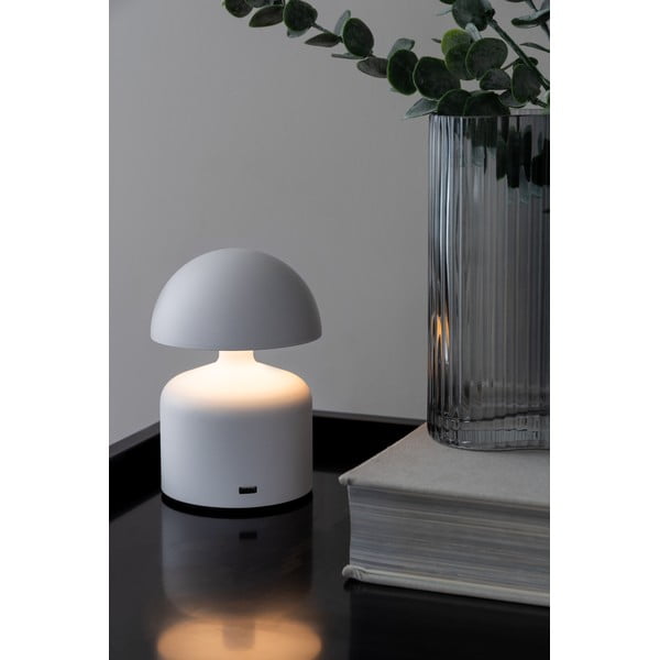 Biała lampa stołowa LED (wys. 15 cm) Impetu – Leitmotiv-image-1