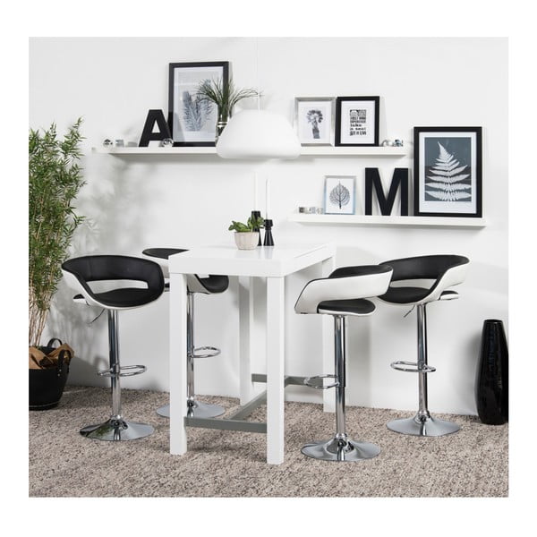 Zestaw 2 czarno-białych hokerów Actona Grace-image-3