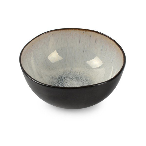 Czarna/beżowa kamionkowa miska 390 ml Lunar – Salt&Pepper