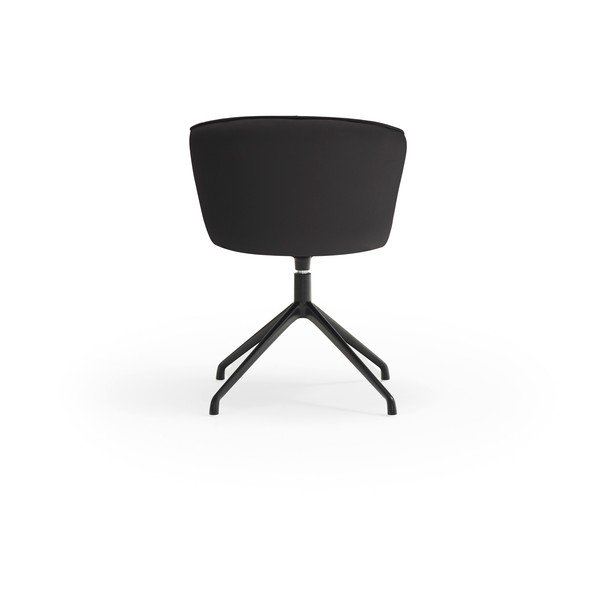 Czarne tapicerowane fotele jadalniane zestaw 2 szt. Add – Teulat-image-3