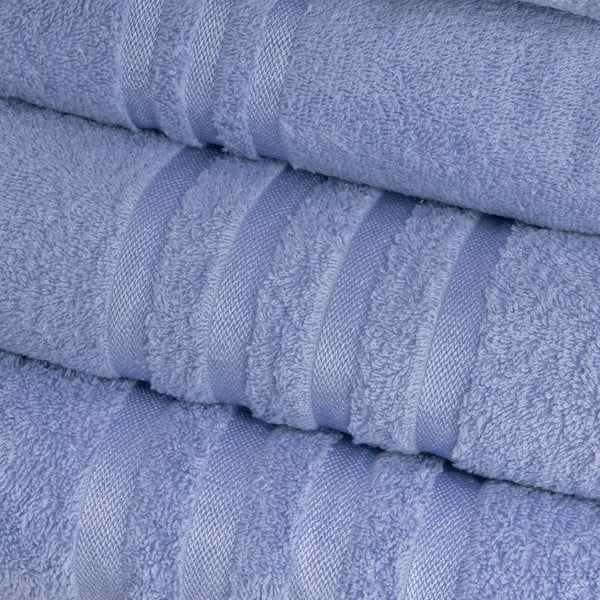 Niebieski bawełniany ręcznik kąpielowy frotte 70x140 cm Simple – Casa Selección-image-1