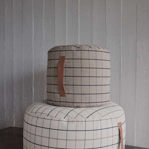 Kremowy worek do siedzenia Grid – OYOY Living Design-image-2