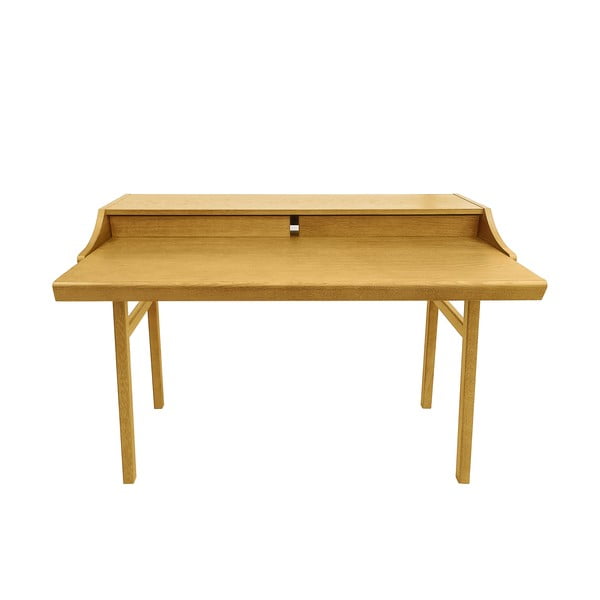 Biurko w dekorze dębu z sekretarzykiem 44x115 cm Carteret – Woodman-image-3