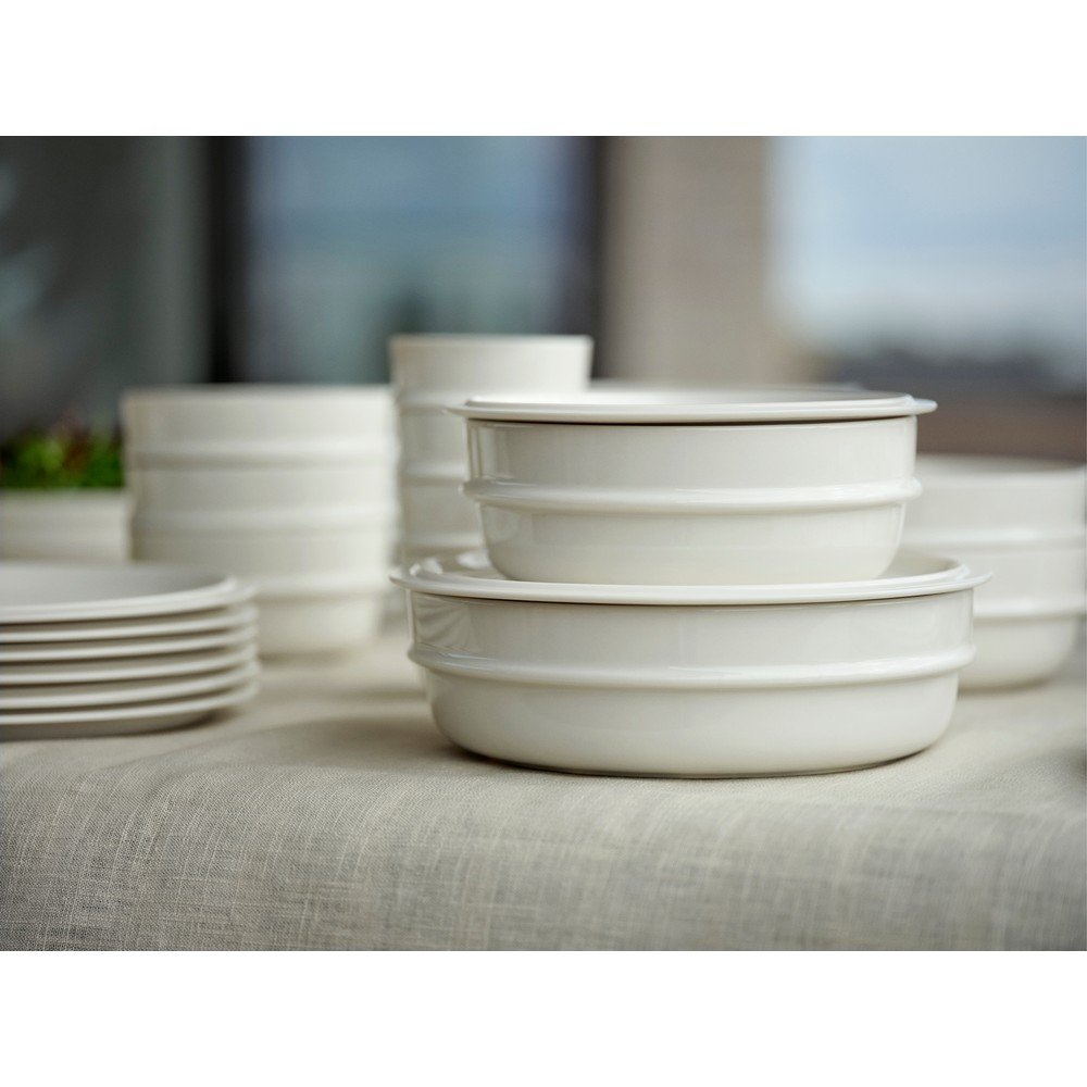 Kremowy porcelanowy talerz deserowy ø 20 cm Eau – Zone (zdjęcie 6)