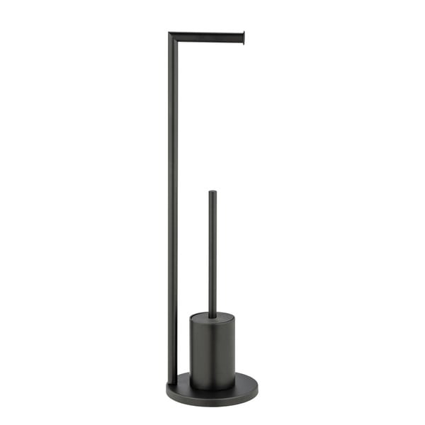 Stalowy stojak na papier toaletowy ze szczotką Ferla – Wenko-image-2