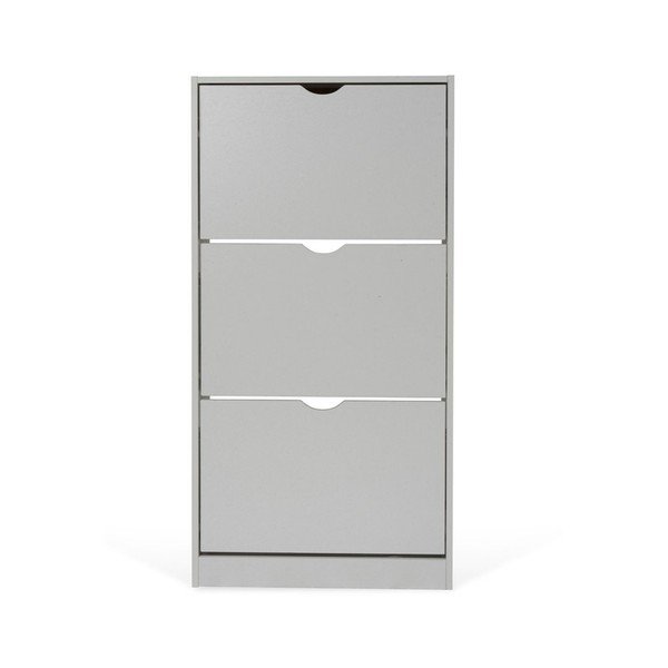 Szara uchylna szafka na buty 60x118x24 cm Stelo – Bonami Essentials-image-3