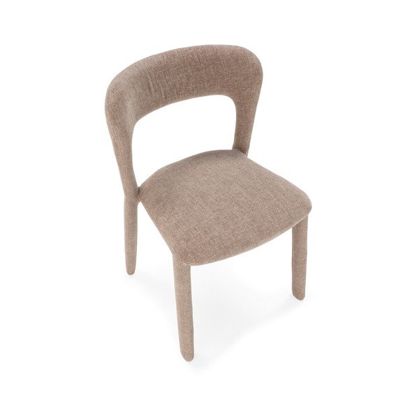 Jasnoszary tapicerowany fotel jadalniany Lilia – MOME-image-2