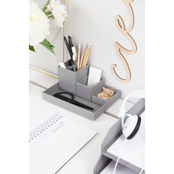 Szary 4-częściowy przybornik Bigso Box of Sweden Lena-image-1