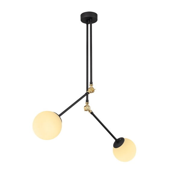 Czarna metalowa lampa wisząca Opviq lights Froso-image-2