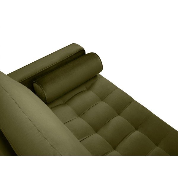 Oliwkowozielona aksamitna sofa Milo Casa Santo, 174 cm-image-4