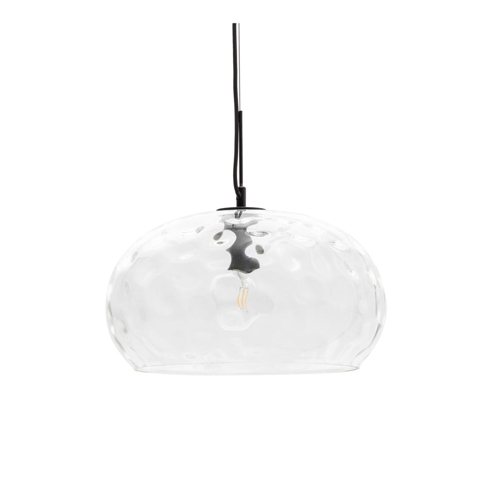 Czarna lampa wisząca ze szklanym kloszem ø 40 cm Balma – Kave Home (zdjęcie 3)