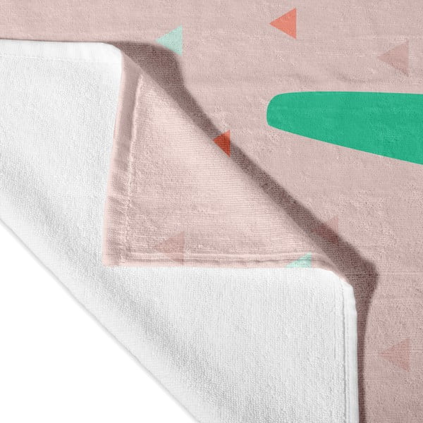 Jasnoróżowy ręcznik dziecięcy 150x70 cm Panda – Moshi Moshi-image-1