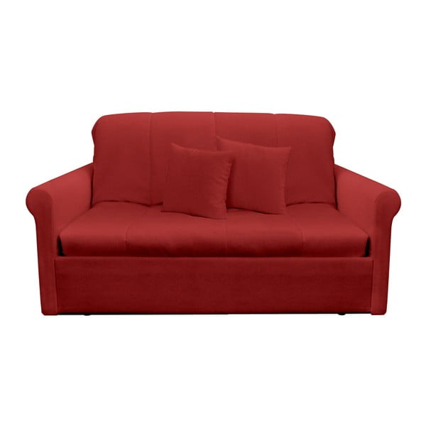 Czerwona rozkładana sofa dwuosobowa 13Casa Greg