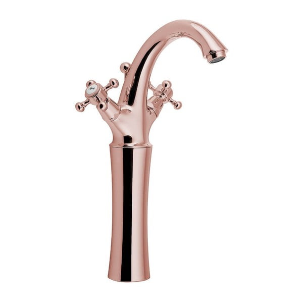 Różowa bateria umywalkowa stojąca Antea – Sapho