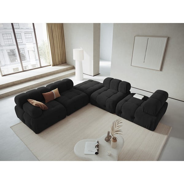 Czarny moduł sofy Ferento – Cosmopolitan Design-image-1