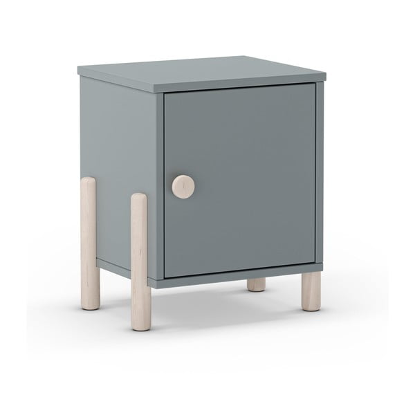 Szarozielona dziecięca szafka nocna z litego drewna sosnowego Enola – Marckeric-image-2