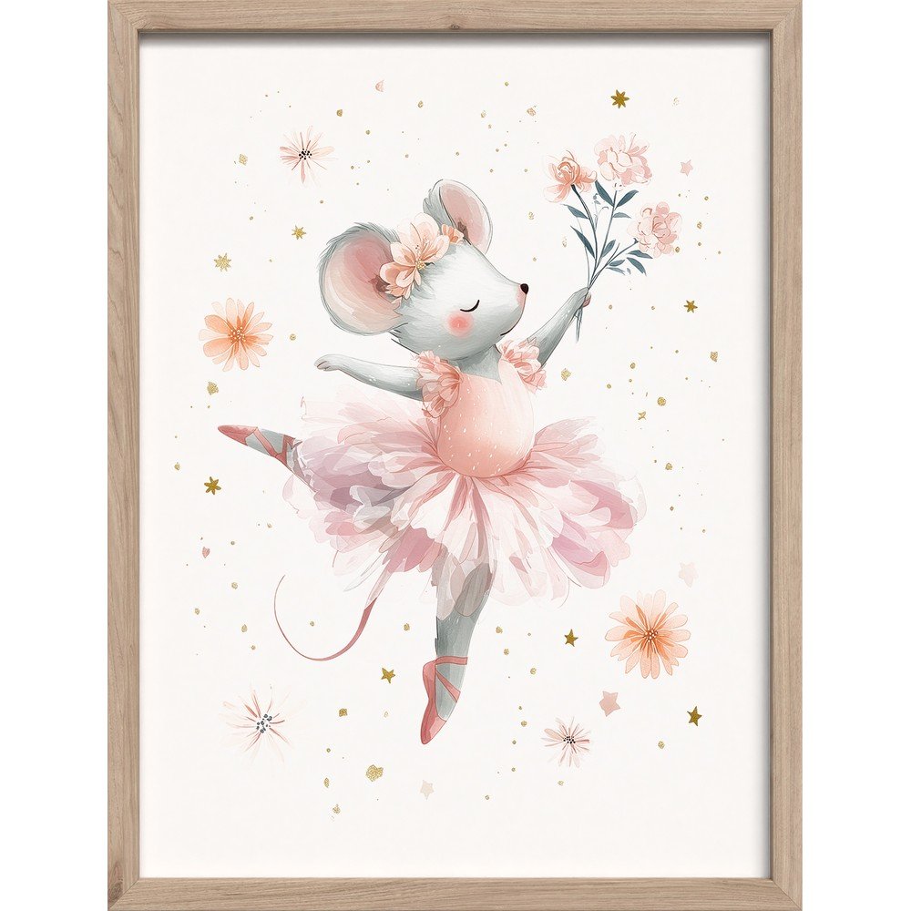 Obrazek dziecięcy 30x40 cm Mouse Ballerina – Styler