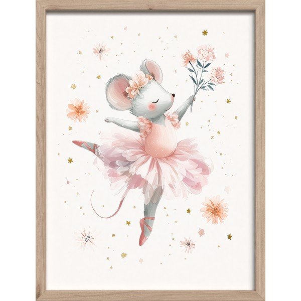 Obrazek dziecięcy 30x40 cm Mouse Ballerina – Styler