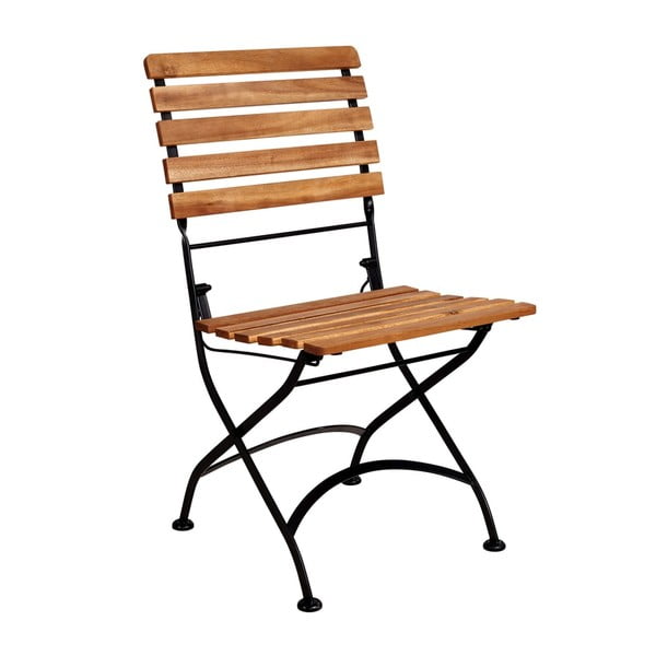 Brązowo-czarne składane krzesło Butlers Parklife