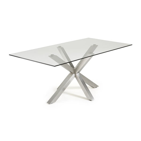 Stół z matowymi metalowymi nogami La Forma Arya, dł. 200 cm