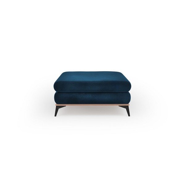 Granatowy puf z aksamitnym obiciem Windsor & Co Sofas Astre-image-2