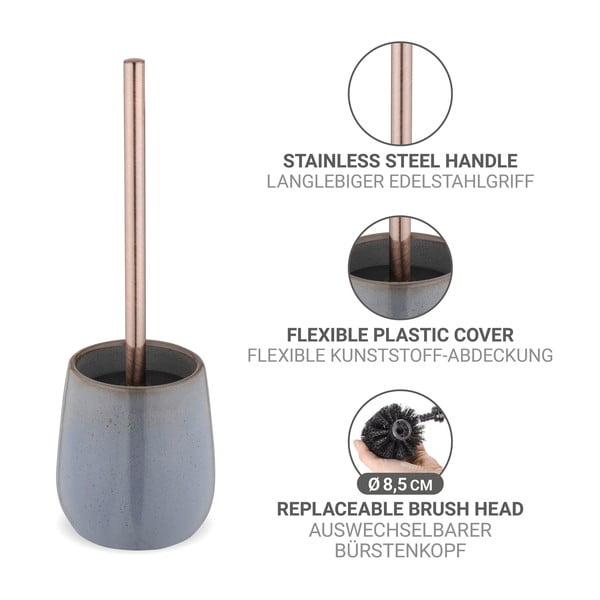 Szara ceramiczna szczotka do WC Sirmione – Wenko-image-2