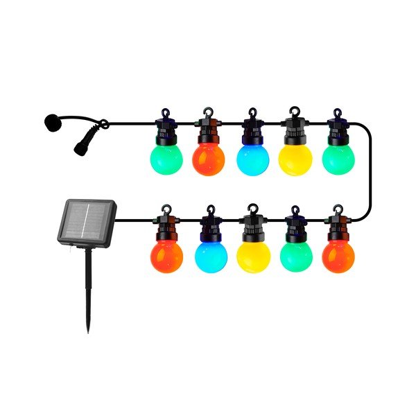 Girlanda świetlna liczba żarówek 10 szt. solarna długość 300 cm Lucas Multi – Sirius