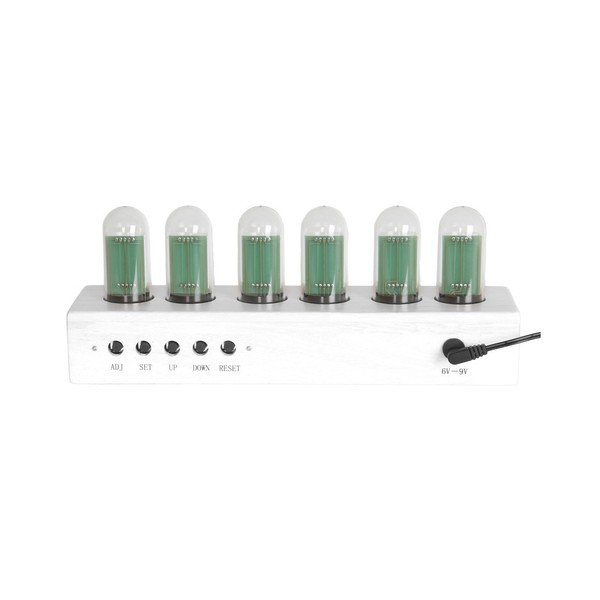 Biały zegar stołowy Karlsson Cathode-image-1