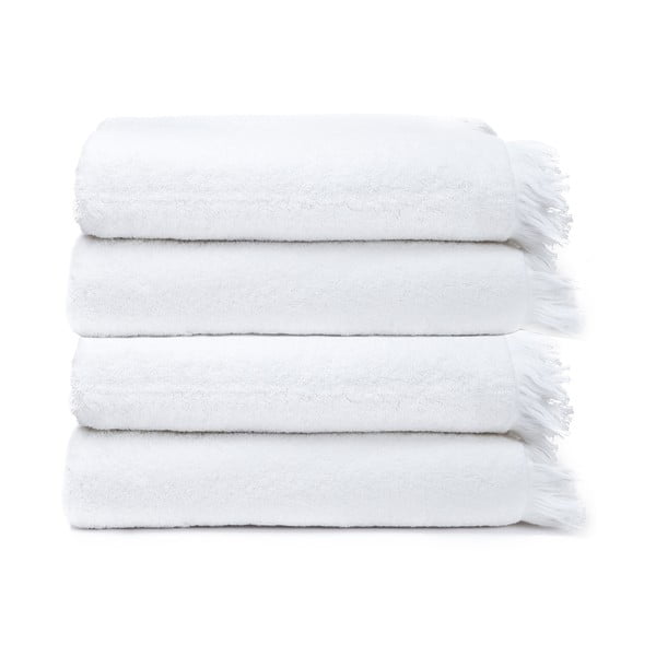 Komplet 4 białych ręczników bawełnianych Casa Di Bassi Bath, 50x90 cm