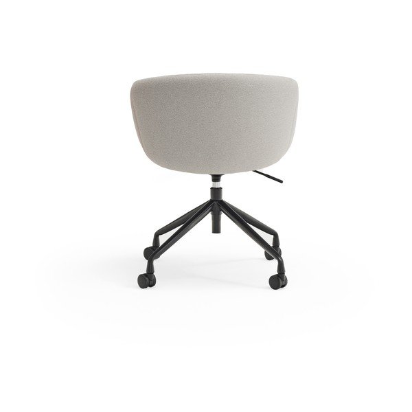 Jasnoszare tapicerowane krzesło biurowe Add – Teulat-image-4